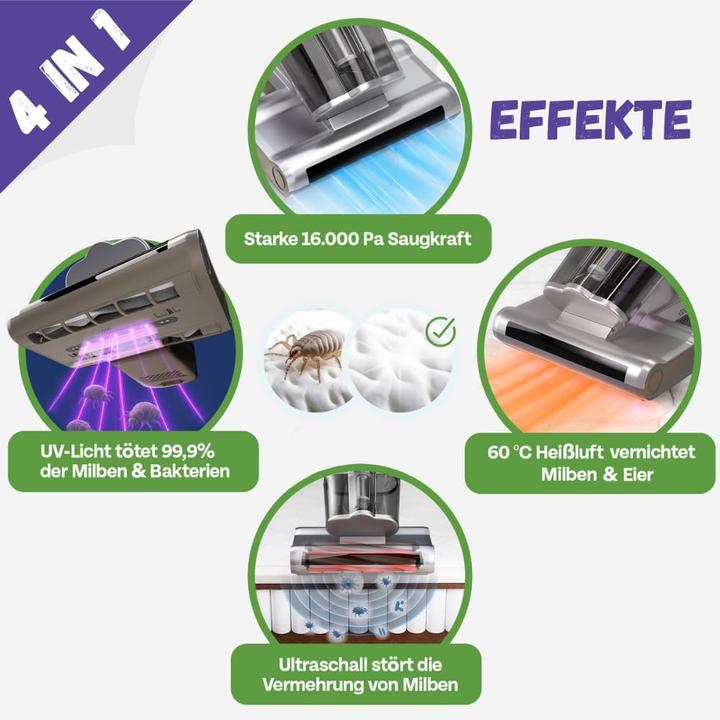 Produktbild Miteguard Milbensauger für Matratzen & Polster mit UV-Licht