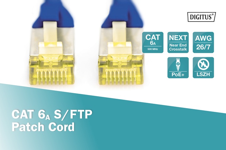 Produktbild Digitus Netzwerkkabel (S/FTP, CAT6a, 3 m)
