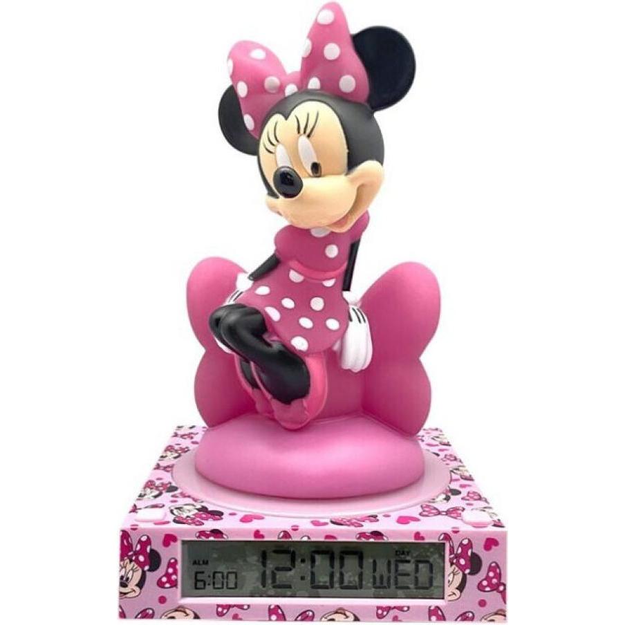 Kids Euroswan, Luce notturna, Disney Minnie 3D-Lampe mit Wecker