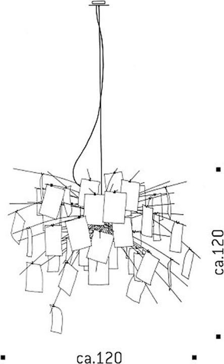Produktbild Ingo Maurer Zettel'z 5 Pendelleuchte