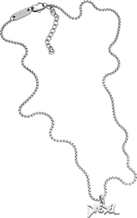 Diesel Double Pendant Halskette (Edelstahl, 50 - 55 cm)