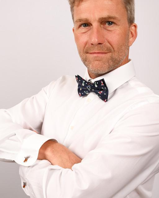 Image du produit Snazzy Santa Fliege - Weihnachtsfliege Hunde Dunkelblau von