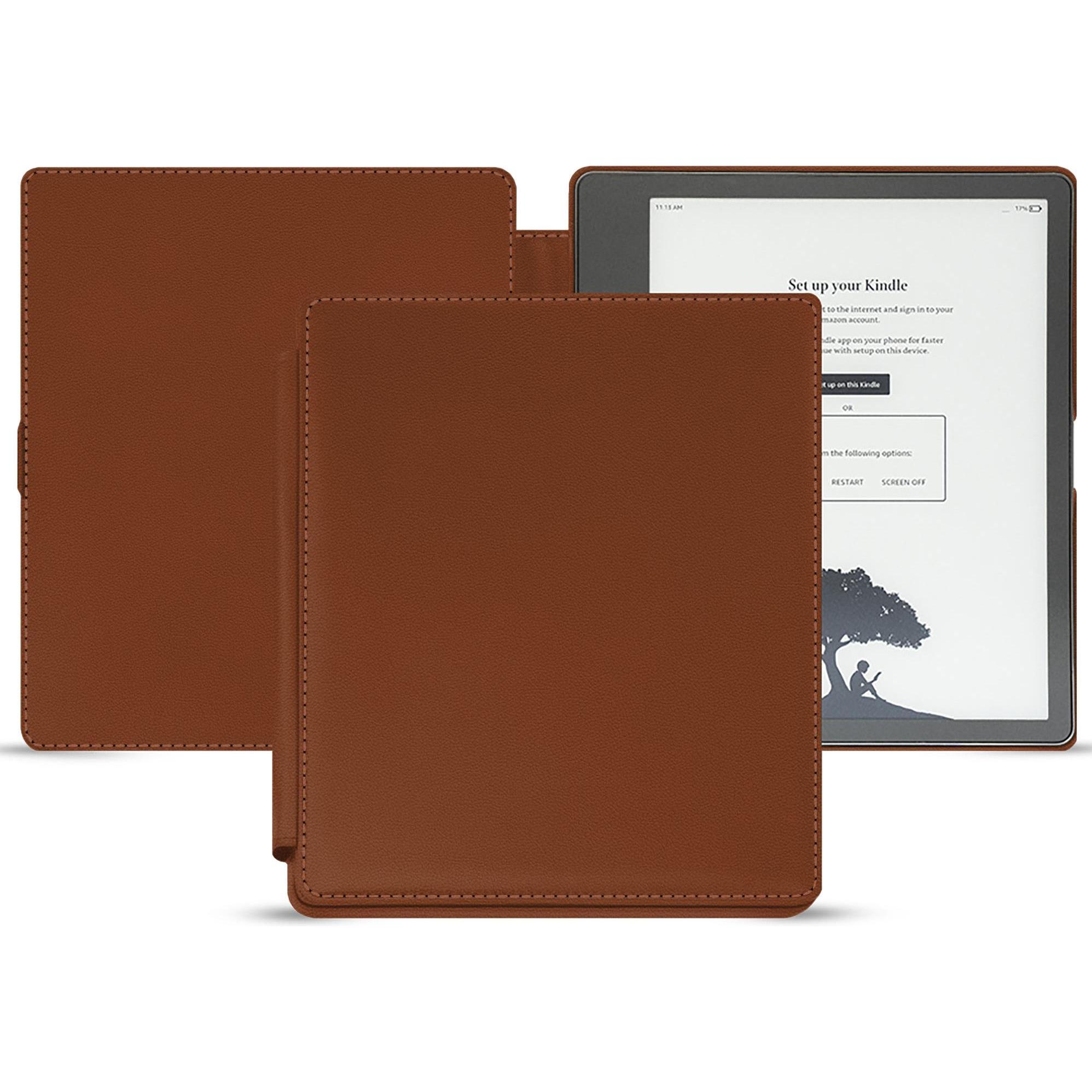 Noreve Lederschutzhülle horizontal (Kindle), Tablet Hülle, Braun