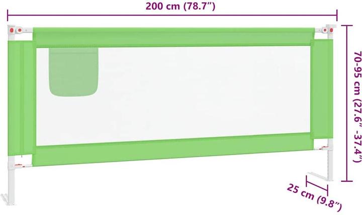 Produktbild vidaXL Bettgitter (200 cm)