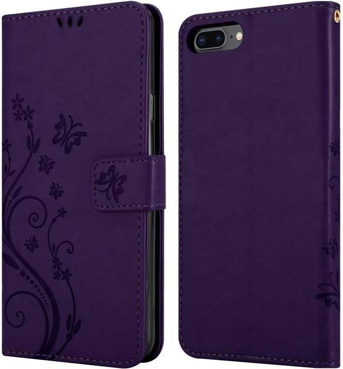 Actual product image Cadorabo Flower Book Cover (Apple iPhone 7 Plus, Apple iPhone 7s Plus)