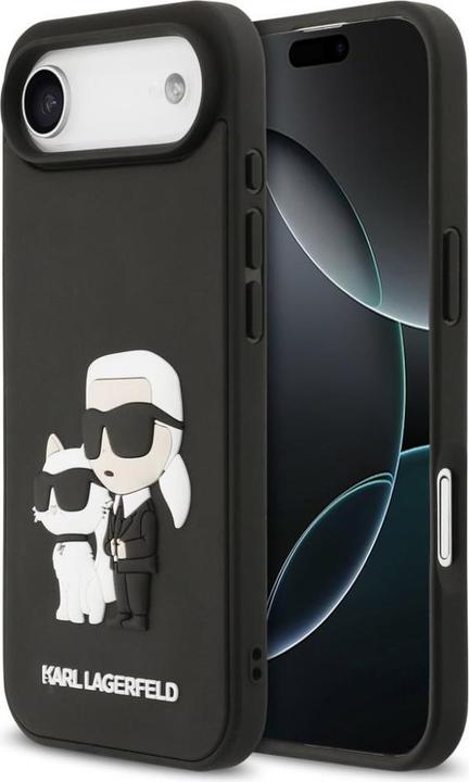Image du produit Karl Lagerfeld Back panel cover Apple iPhone Air 3D Rubber Karl and Choupette Case Black (Apple iPhone Air)