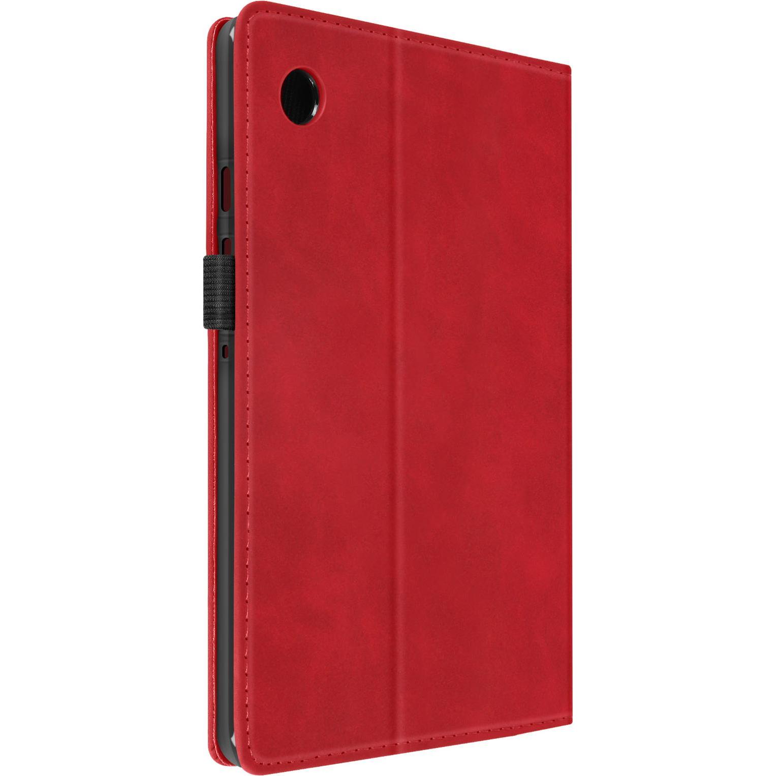 Avizar Business Etui, Fächer und Standfunktion Series (Galaxy Tab A9), Tablet Hülle, Rot