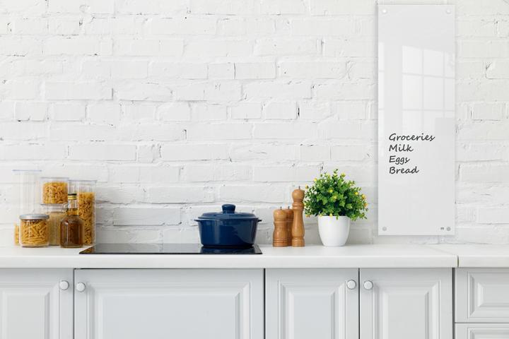 Actual product image Nobo Glassboard 90 cm x 30 cm, White (30 x 90 cm)