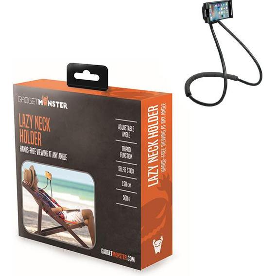 Thumbnail - Gadget Monster Lazy Neck Holder, Smartphone Halterung, Schwarz