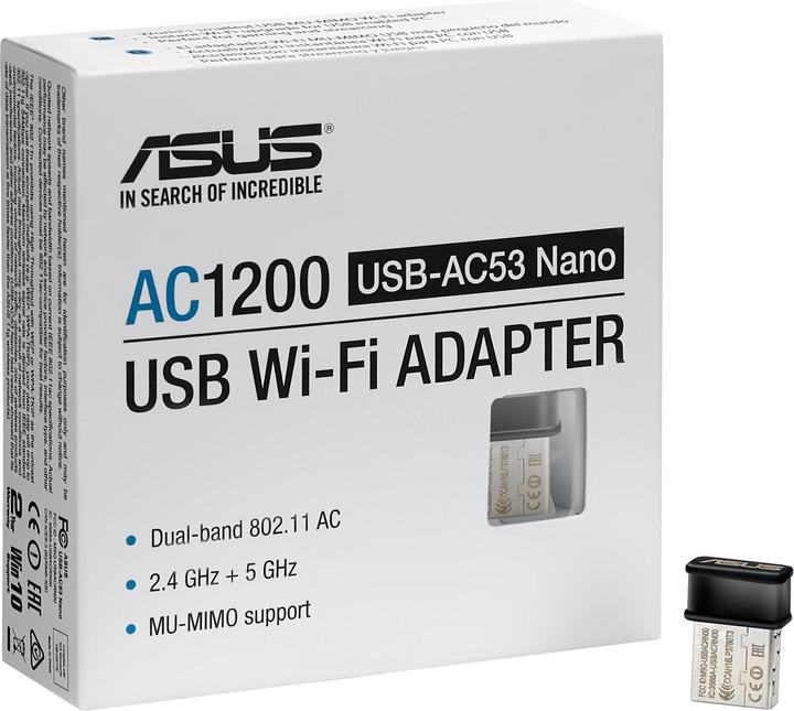 Productafbeelding ASUS USB-AC53 Nano (USB 2.0)