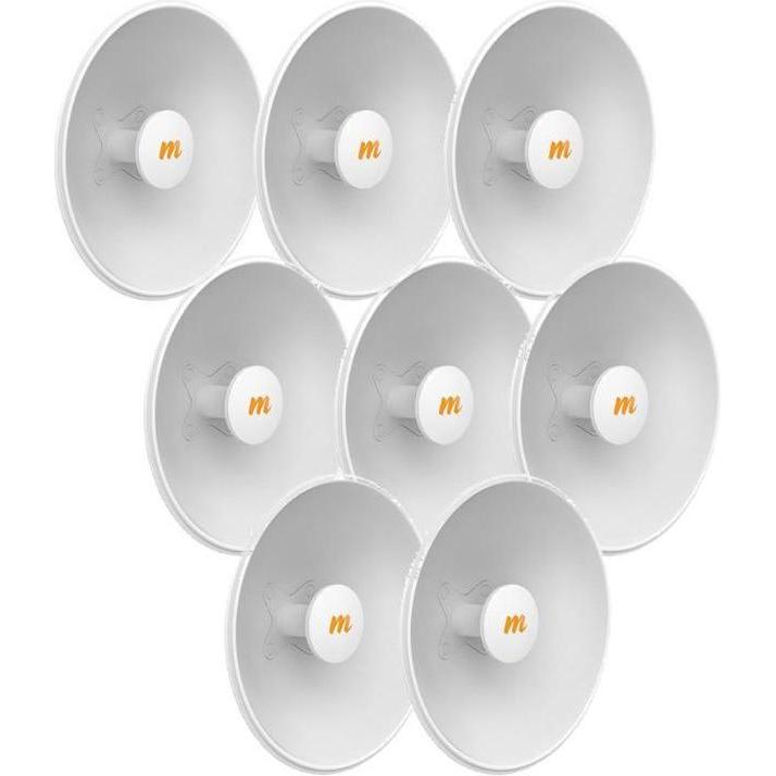 Mimosa 100-00091(N5-X25) - N5-X25 - Antenna parabolica Twist-On, 25 dBi, 400 mm, confezione da 8 pezzi, Antenna WiFi