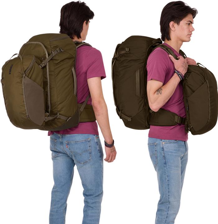 Actual product image Thule 5318 Landmark 70L Unisex Travel Pack Deep Khaki (70 l)