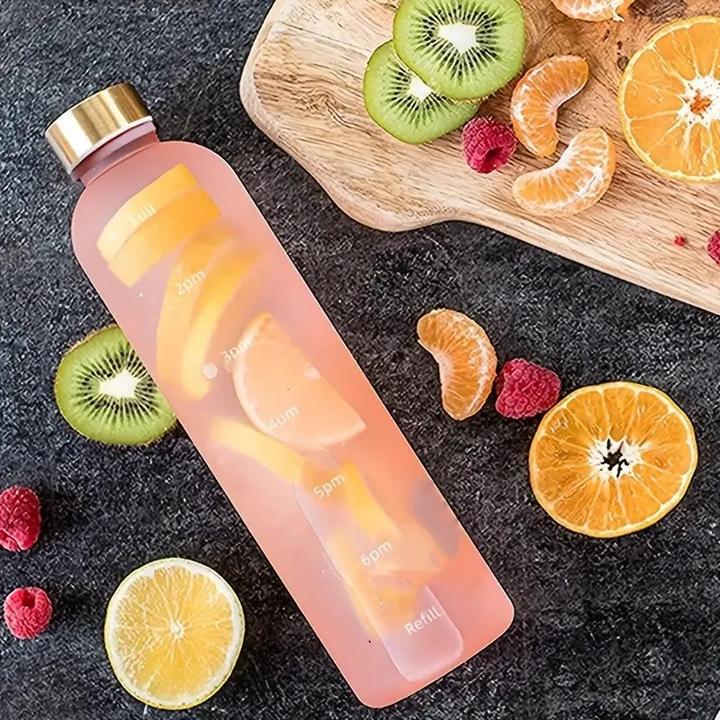 Image du produit ASMI Bouteille d'eau de 1 litre avec marqueurs de temps (1 l)