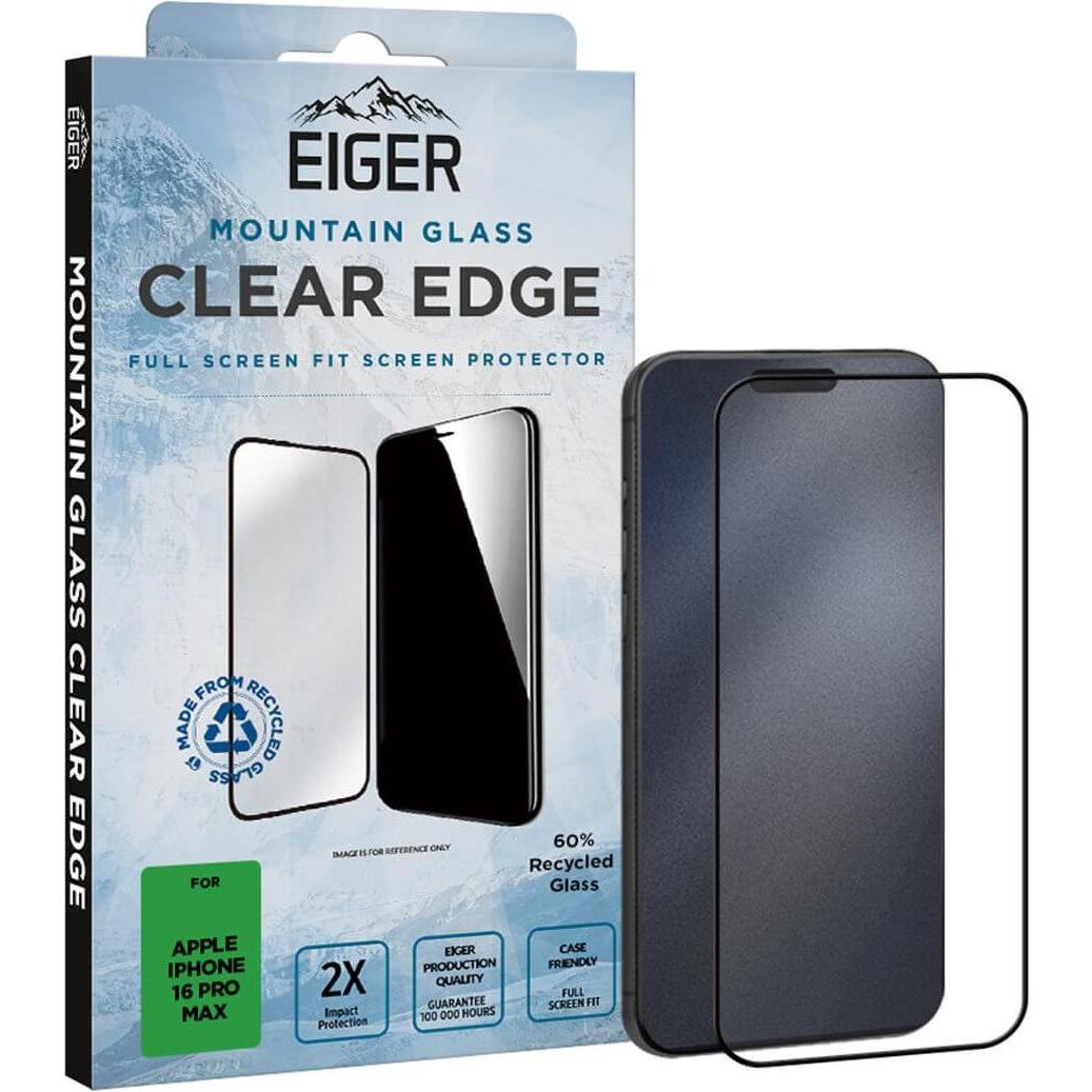 Thumbnail - Eiger Clear Edge (1 Stück, Apple iPhone 16 Pro Max), Smartphone Schutzfolie, Transparent