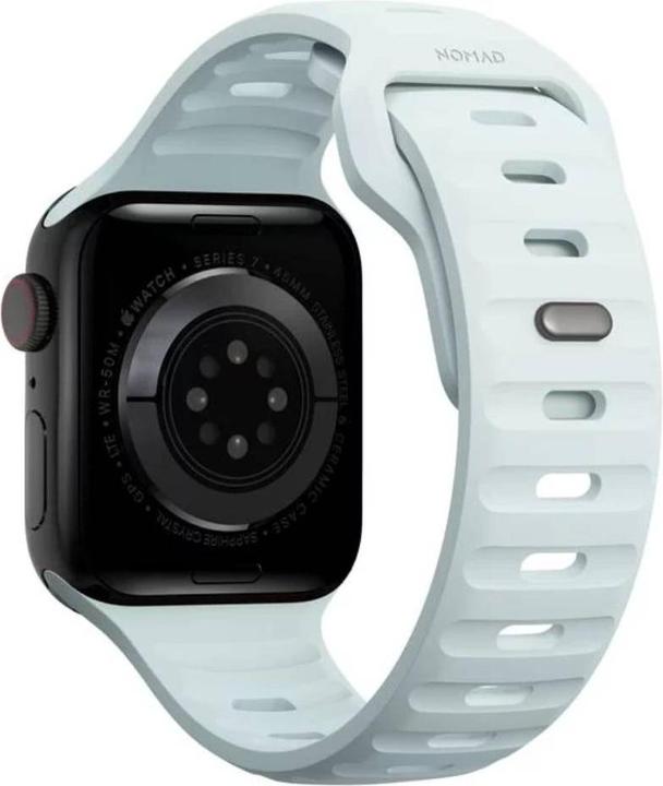 Actual product image Nomad Sport Band 38/40/41mm Icy Blue Glow (Fluororubber (FKM))