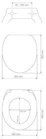 Produktbild Wenko WC-Sitz Galati schwarz matt