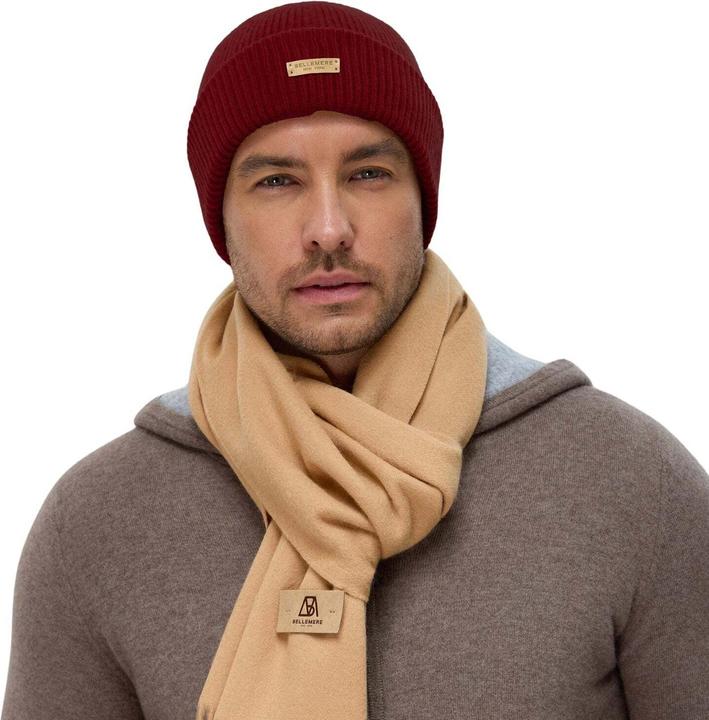 Image du produit Bellemere Headgear Ribbed Lambswool Beanie (Taille unique)