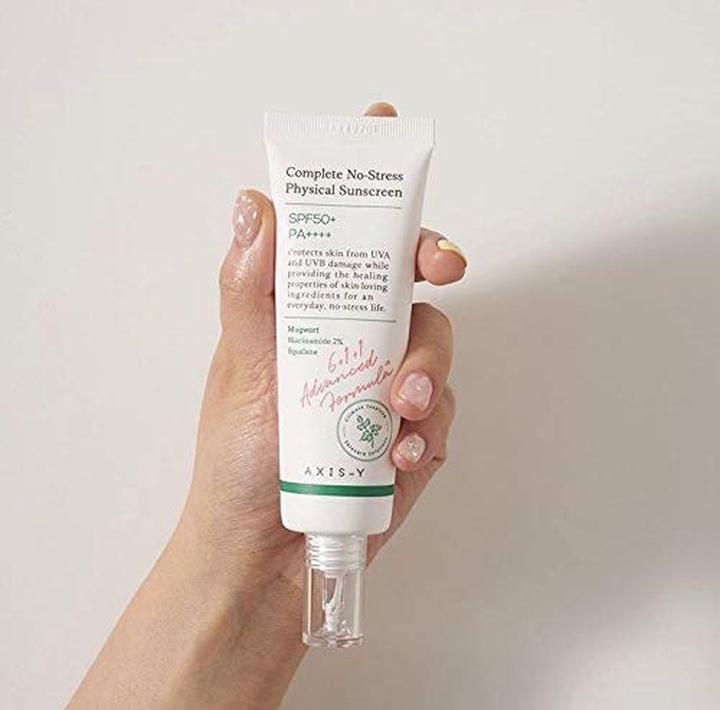 Actual product image Axis-Y 6+1+1 - Complete No- Stress Physical Sunscreen V. 3 (Sun cream face, SPF 50+, 50 ml)