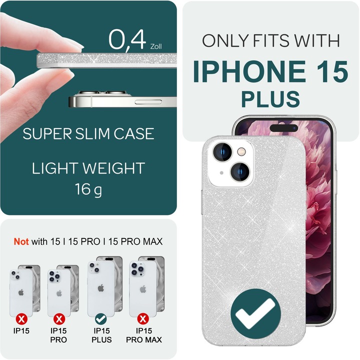Image du produit Nalia Étui à paillettes (Apple iPhone 15 Plus)