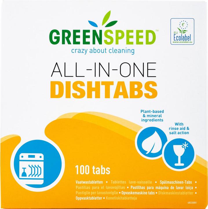 Greenspeed Opvasketabs All-in-One, pakke a 100 stk. (Tabs)