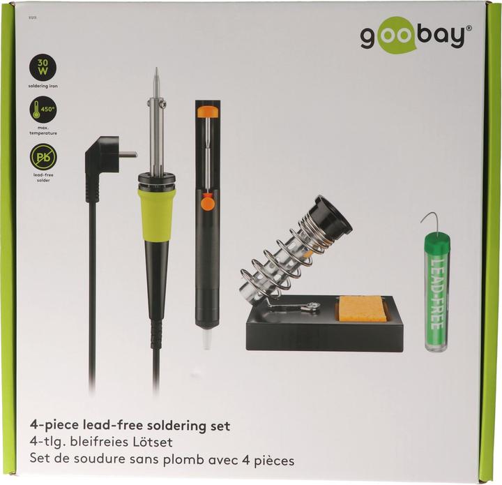 Actual product image FixPoint Soldering iron 30 Watt with stand with GS and CE approval