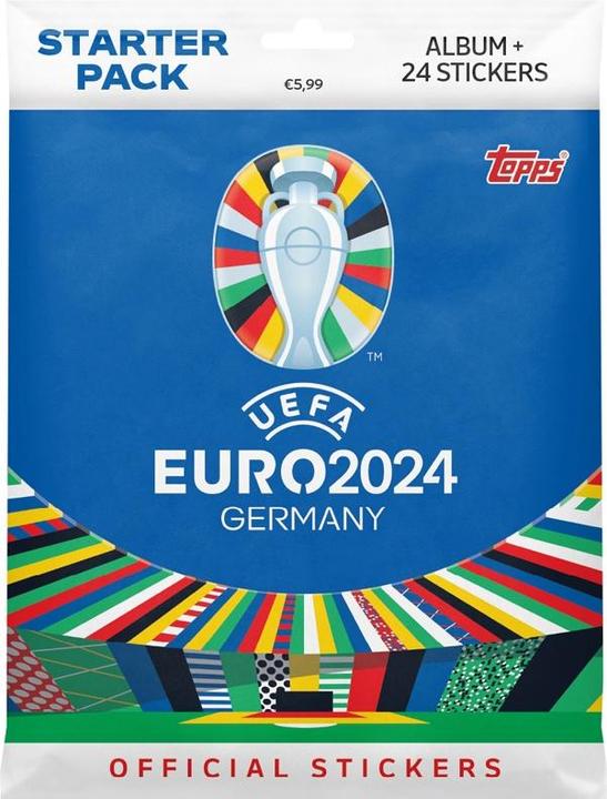 Topps Euro 2024 Germany Starter (incl. 24 stickers) (Multilingual, Booster Pack)