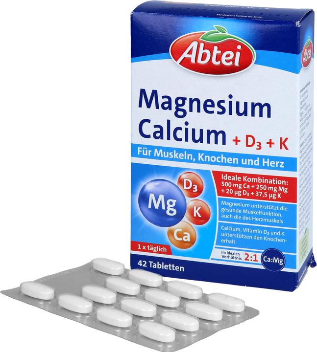 Actual product image Abtei MAGNESIUM CALC. +D+K (42 pcs., Pills)