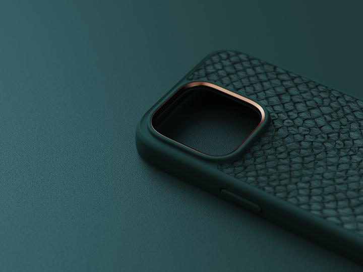 Image du produit Njord Étui rigide Salm.Leather Magsafe vert (Apple iPhone 14 Pro)