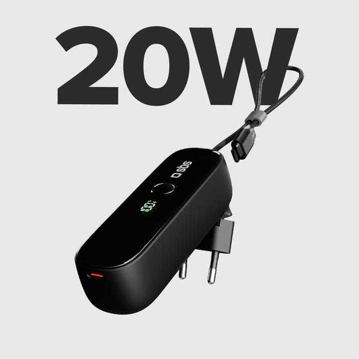 Produktbild SBS Powerbank (5000 mAh, 20 W, 18 Wh)
