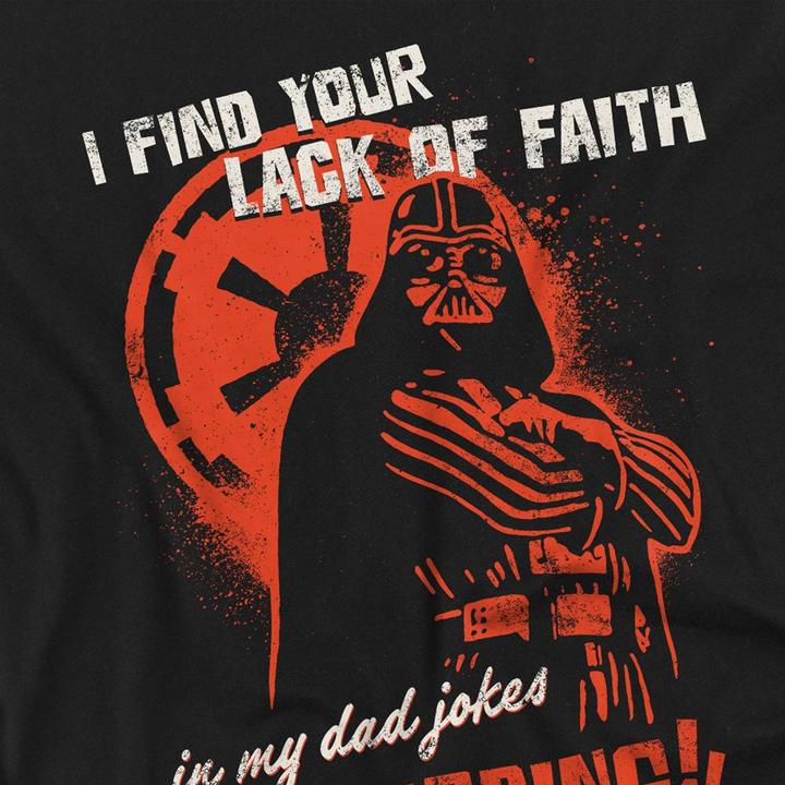 Immagine prodotto Star Wars Dad Jokes Disturbing Maglietta Darth Vader Manica Lunga Uomo (L)