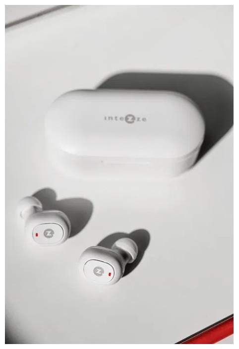 Actual product image Intezze Piko TWS Earphones With Bleutooth 5.0 White