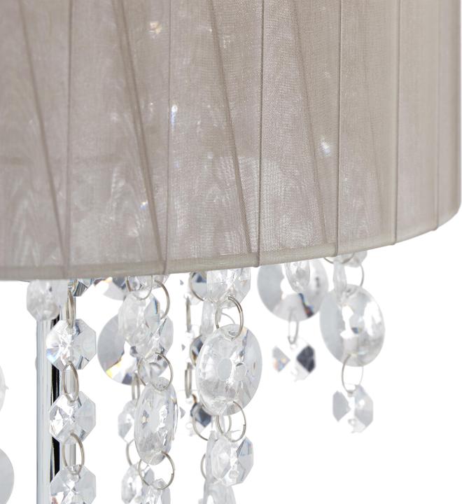Image du produit Relaxdays Lampe de table, abat-jour en organza (E14)