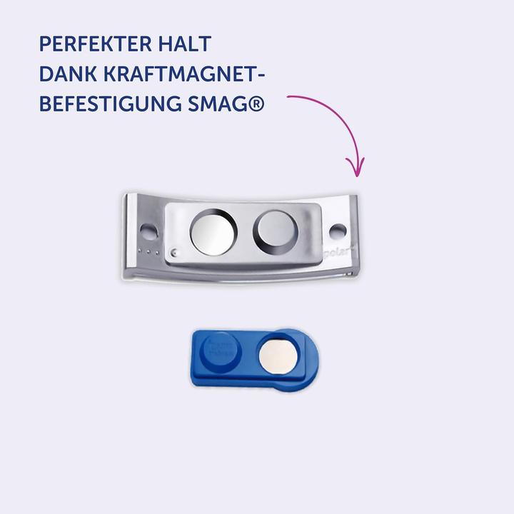 Immagine prodotto Badgepoint POL35MA66-20DR Badge portanome, 74 x 34 mm, color metallo