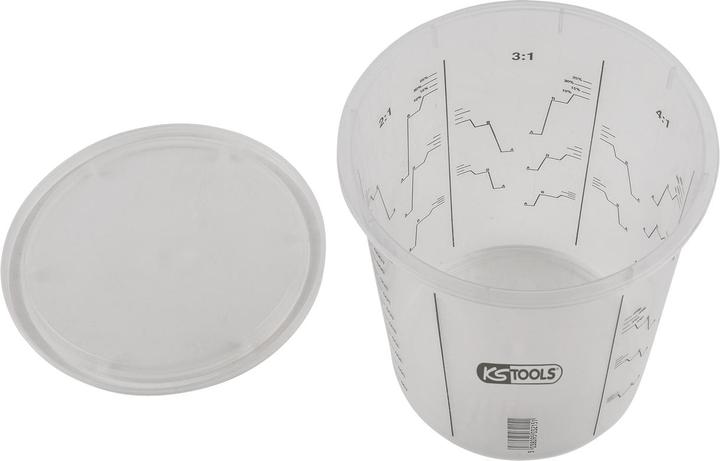 Produktbild KS Tools Einweg-Farbmischbecher mit Deckel, 2240 ml, 25-Pack (2240 ml)