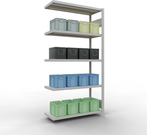 Actual product image Schulte Lagertechnik MULTIplus330 boltless bay system with length ledger