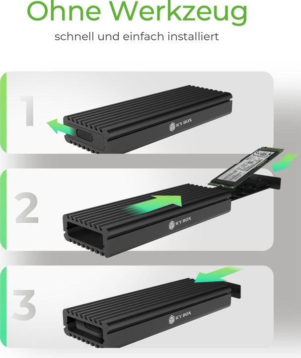 Produktbild Icy Box IB-1817MCT-C31 NVMe-Gehäuse (M.2)