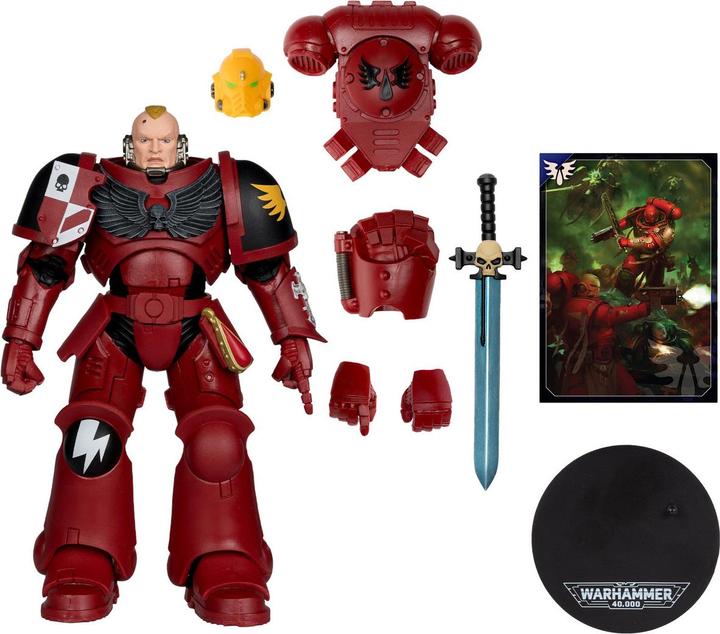 Produktbild McFarlane Warhammer 40,000 Actionfigur Assault Intercessor Sergeant (Blood Angel) 18 cm