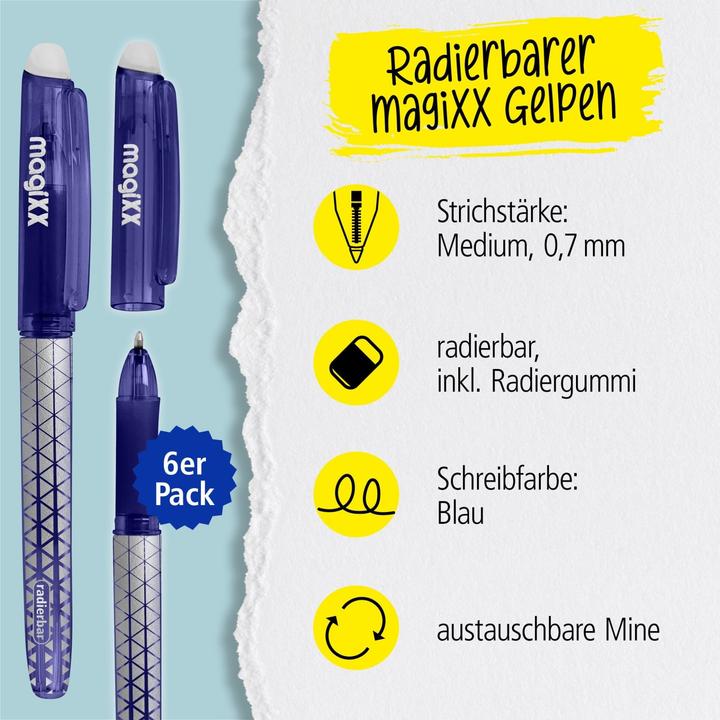 Actual product image Online 6er Pack Gelpen magiXX Classic blau (Blue, 6 x)