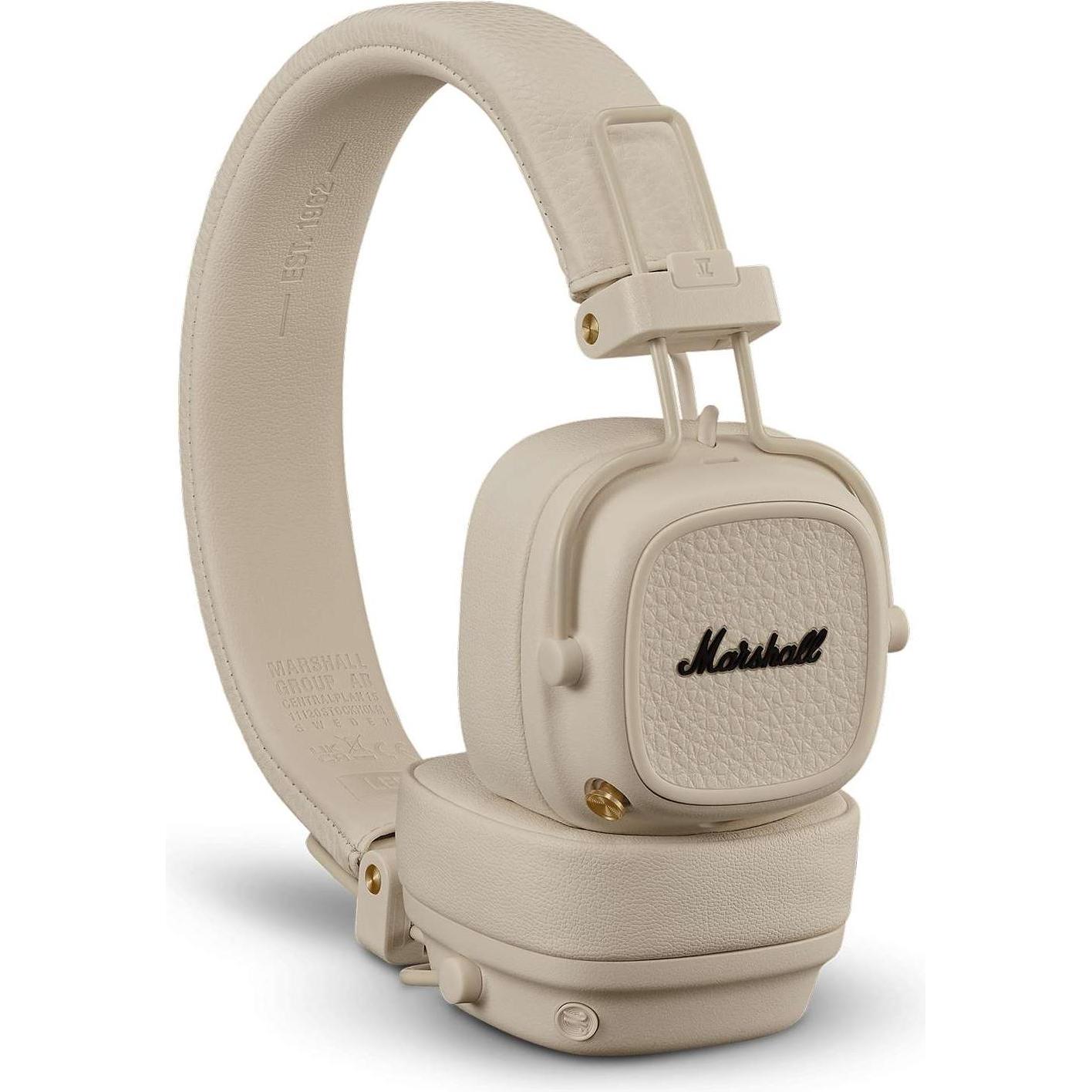Thumbnail - Marshal Major V Bluetooth Kopfhörer,creme (100 h, Kabellos), Kopfhörer, Beige