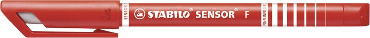 Produktbild STABILO SENSOR F Finliner mit gefederter Spitzer (Mehrfarbig, 4 x)