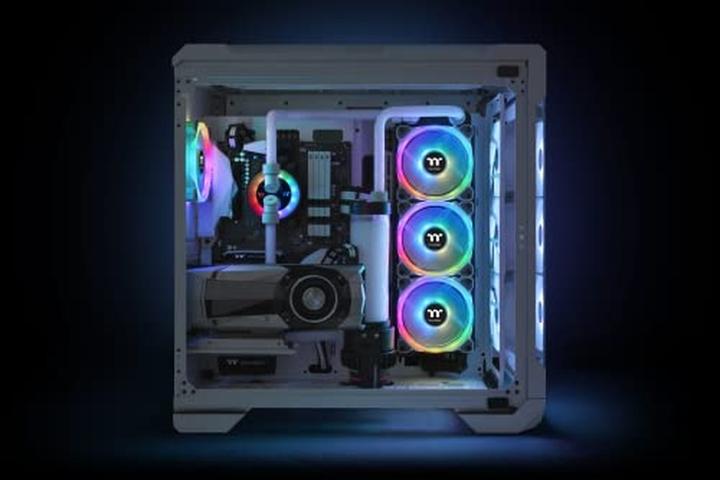 Immagine prodotto Thermaltake Riing Trio 12 RGB Radiator Fan White TT Premium Edition (120 mm, 3 x)