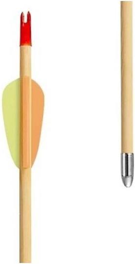 Actual product image Ek Archery Poe Lang Target Wooden 30 D-027A-B1 Wooden arrows 5 pcs