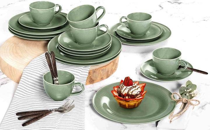 Actual product image Seltmann Weiden coffee service Beat sage green uni 18 pieces (18 Piece)