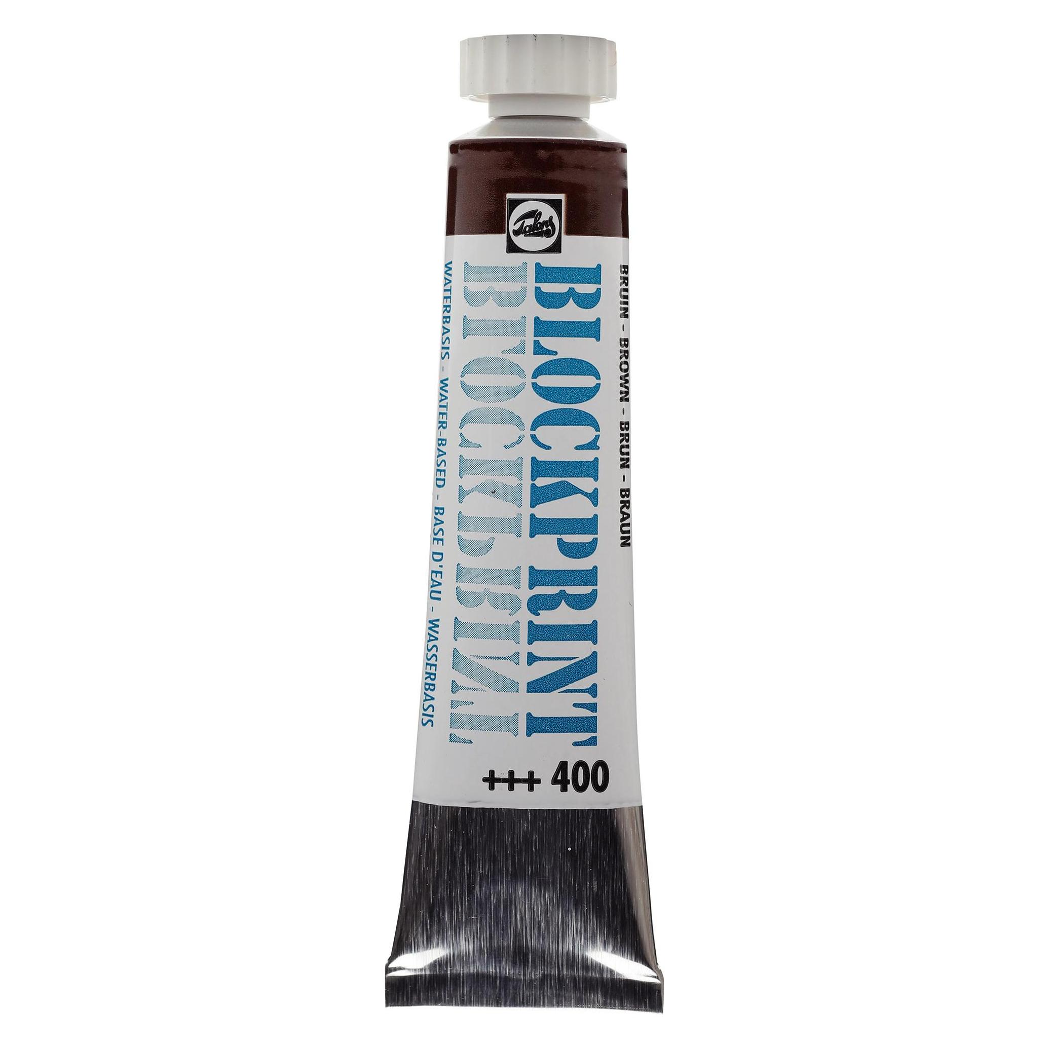 Talens, Kleuren + Verf Voor Doe-het-zelvers, Blokprint Tube 20ml Bruin 400 (20 ml)