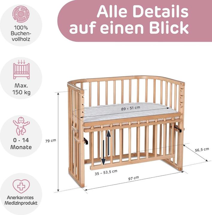 Actual product image Babybay Maxi Comfort Plus (51 x 89 cm)