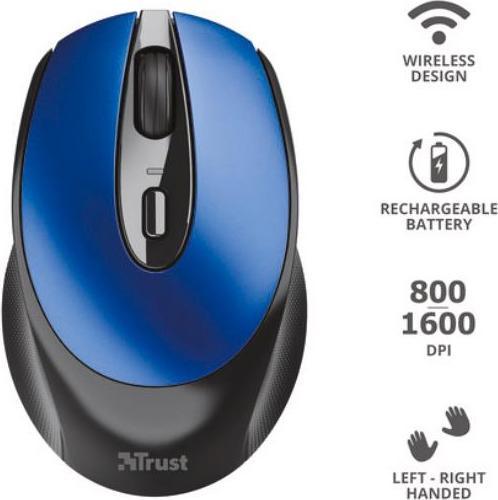 Actual product image Trust Mouse Zaya Rechargeable Blue (Wireless)