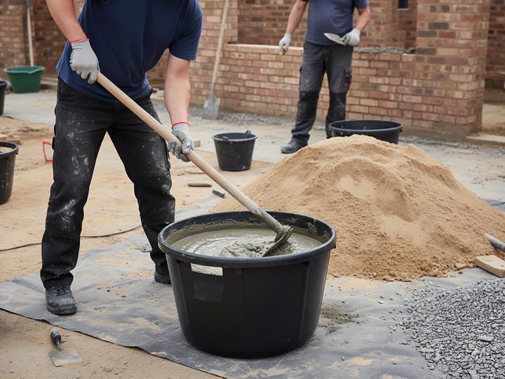 Produktbild Velleman - MÖRTELKÜBEL - 45 L - GUMMI - 2 GRIFFE