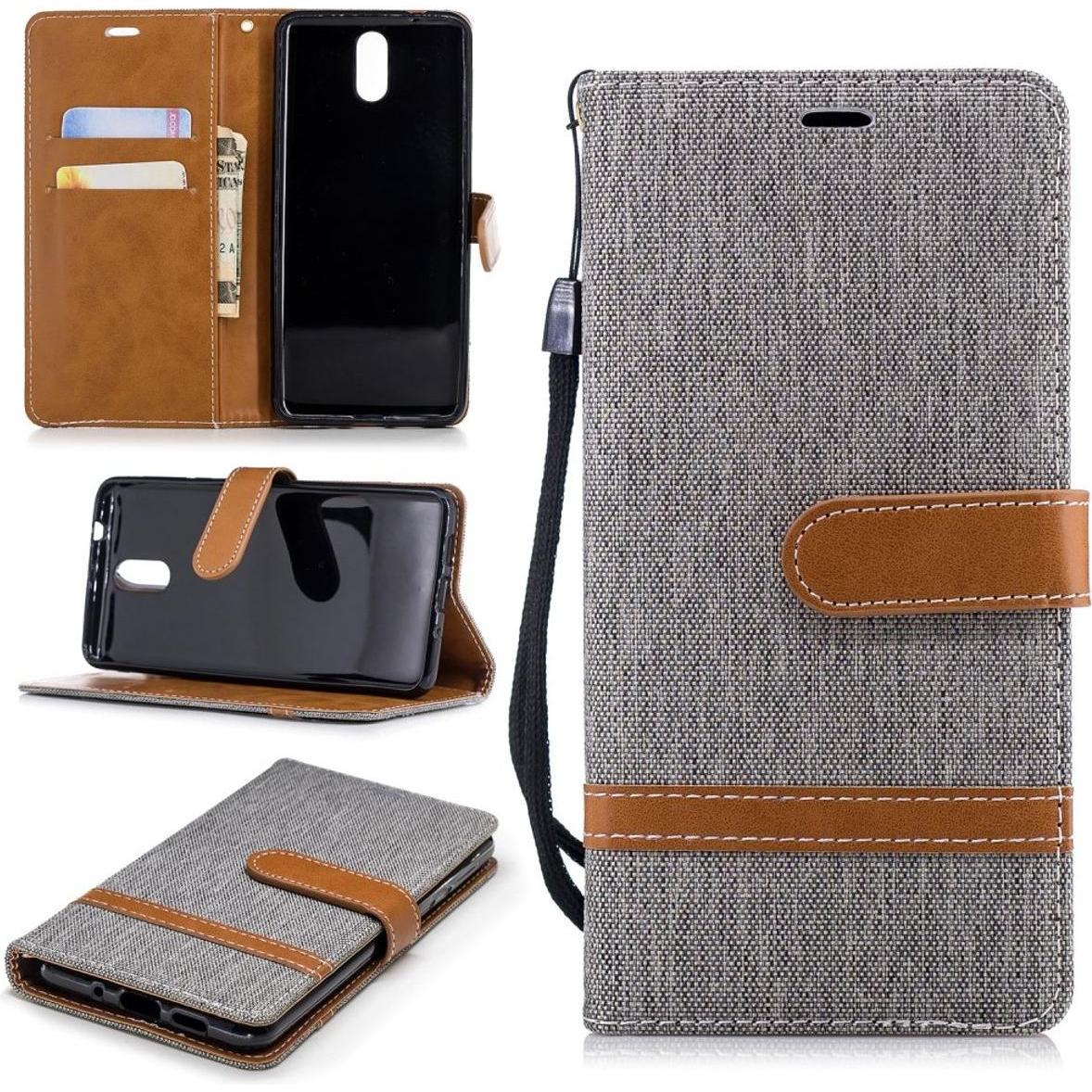 König Design Hülle Handy Schutz für Nokia 3.1 Case Cover Tasche Wallet Etui Handyhülle Bumper (Nokia 3.1), Smartphone Hü...