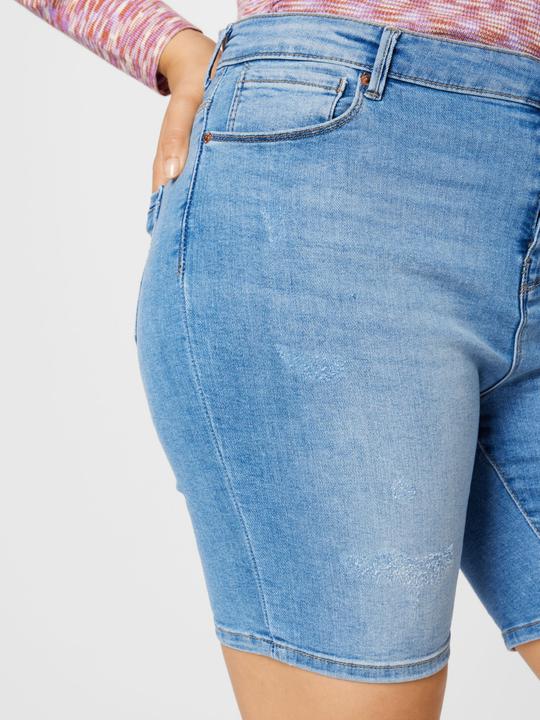 Image du produit Only Curvy CARLaola Reg Short en jean déstructuré (44)