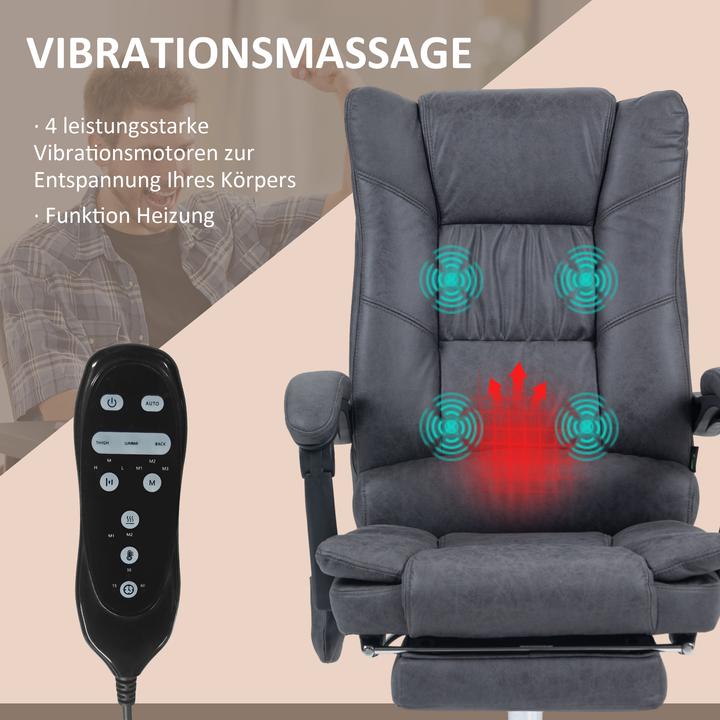Produktbild Vinsetto Massage-Bürostuhl (45 - 53 cm)